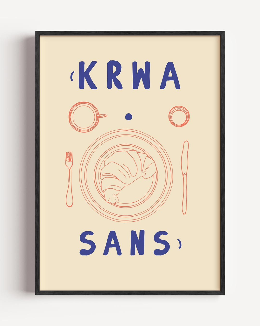 Croissant Ochtendmoment Poster-WallArtistic