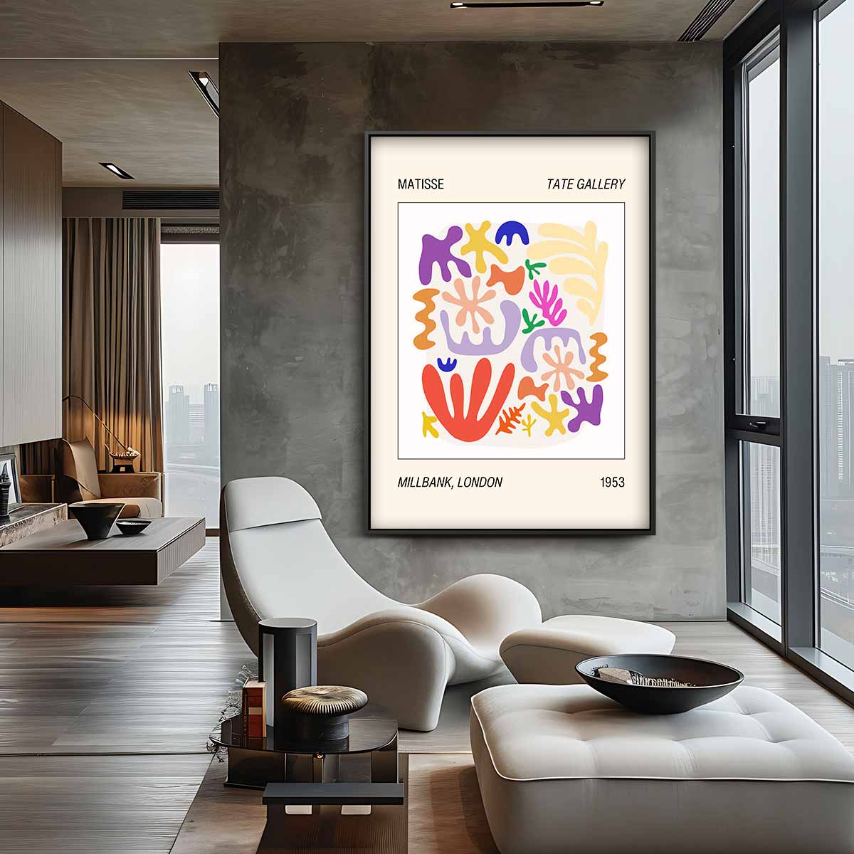 Matisse Milbank Abstractie Kunstwerk-canvas-dibond-plexiglas-wanddecoratie-WallArtistic