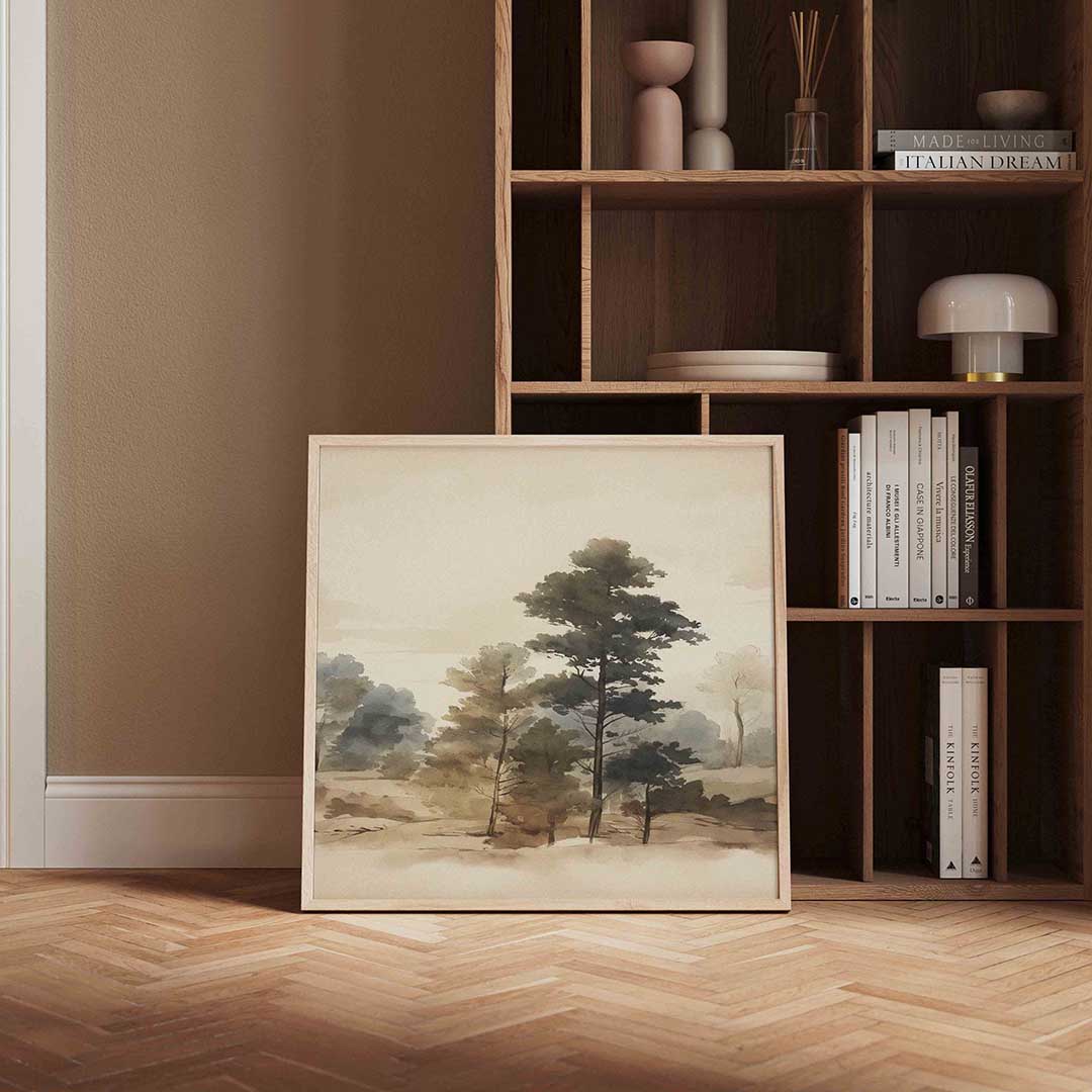 Landschap met bomen Poster
