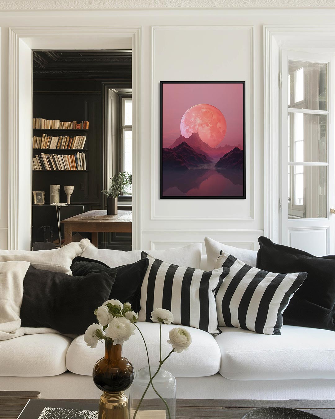 Dromerige maanlandschap Kunstwerk