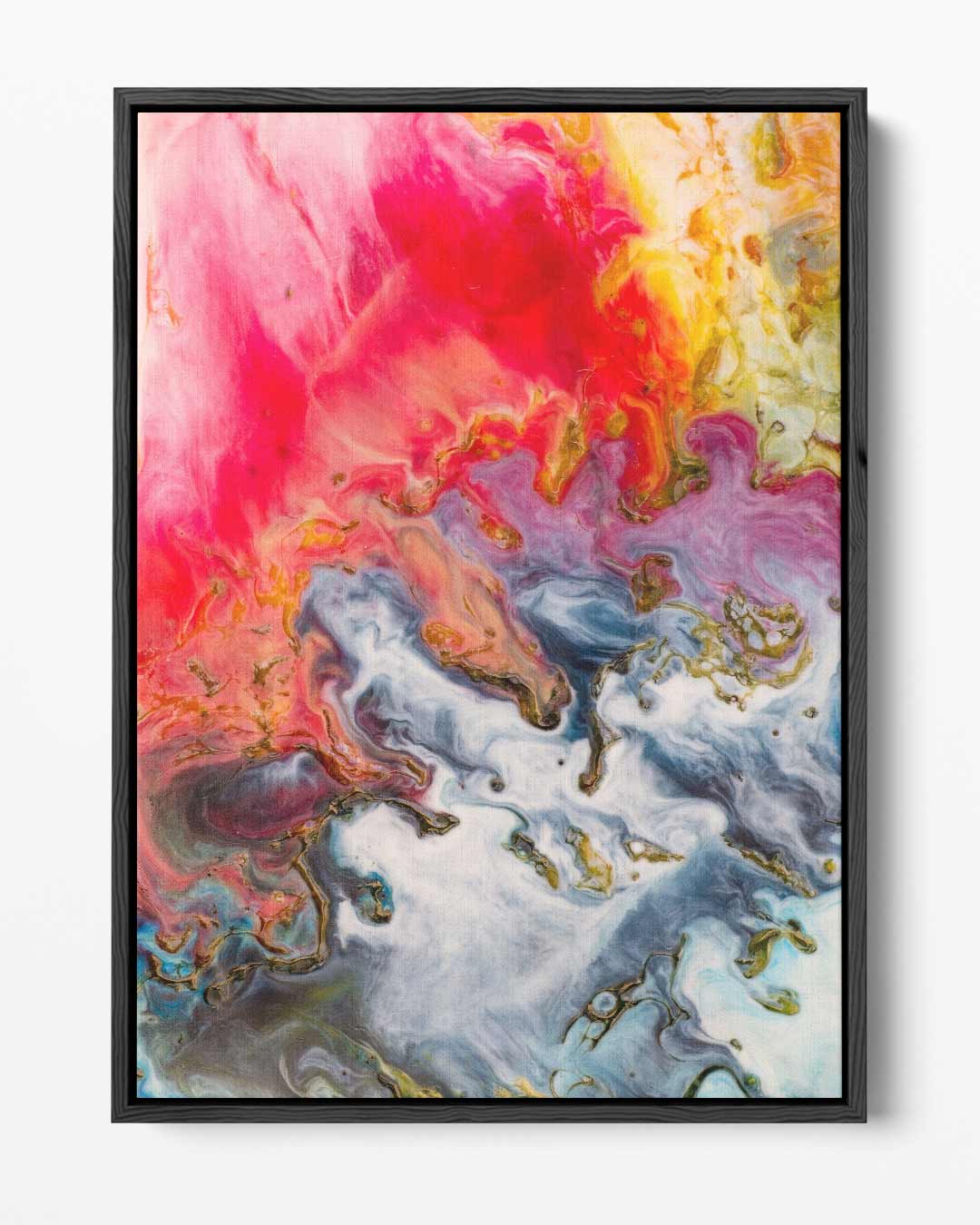 Kleurrijke Kosmos Kunstwerk-canvas-dibond-plexiglas-wanddecoratie-WallArtistic