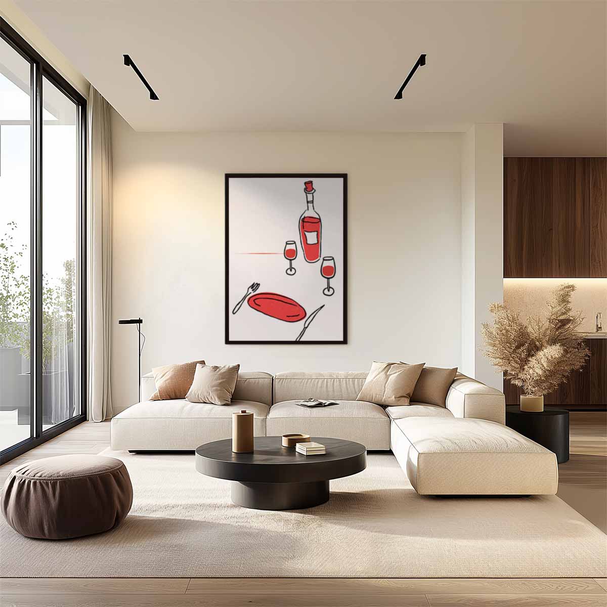 Eenvoudig Tafereel Kunstwerk-canvas-dibond-plexiglas-wanddecoratie-WallArtistic