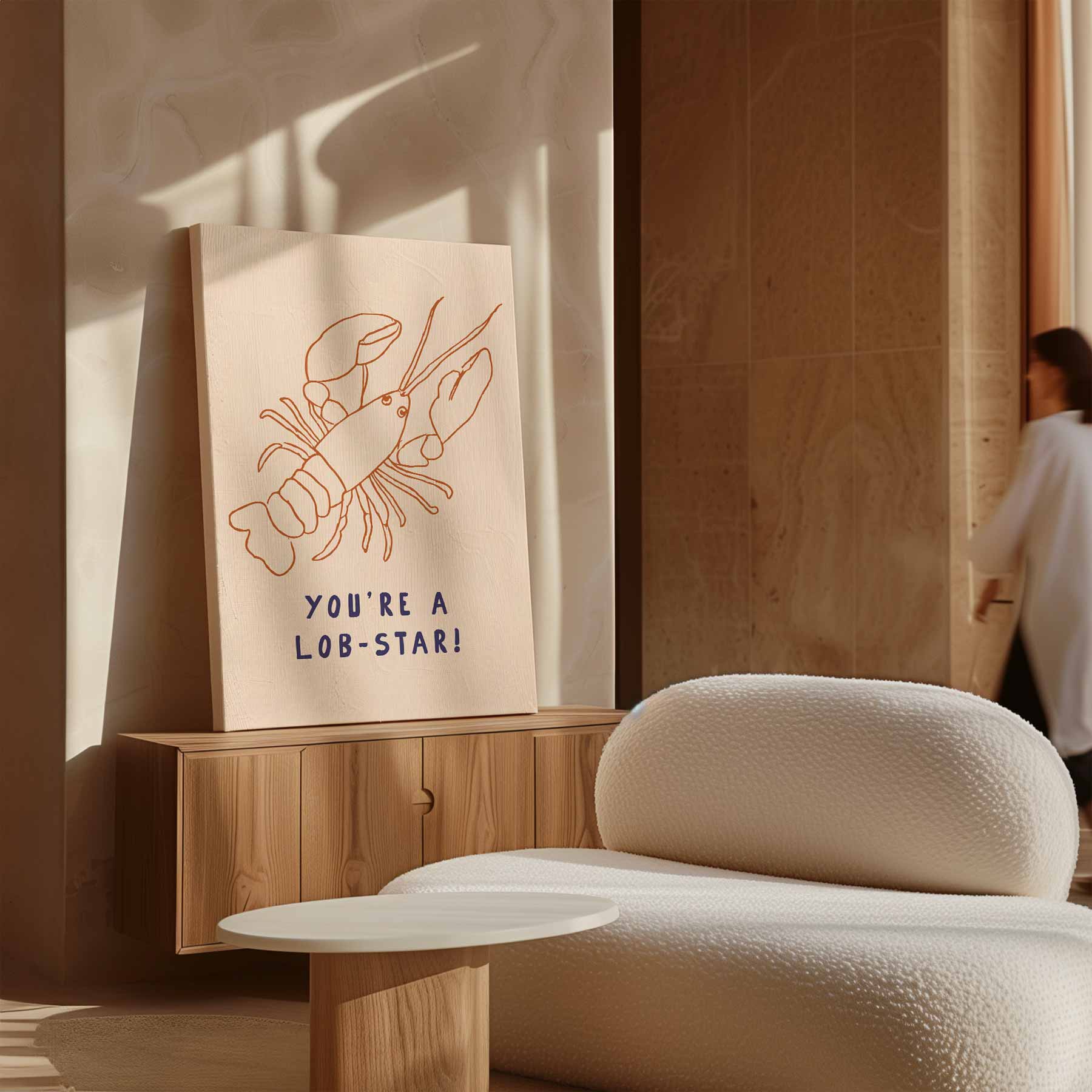 Lob-Star Illustratie Poster