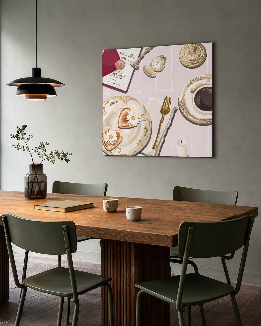 Ontbijtscène Kunstwerk