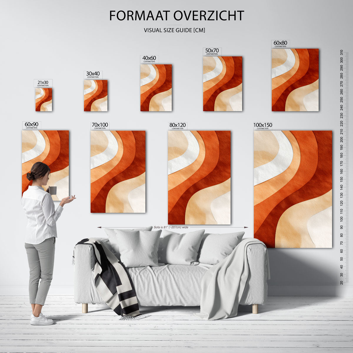 Golvende vormen Poster