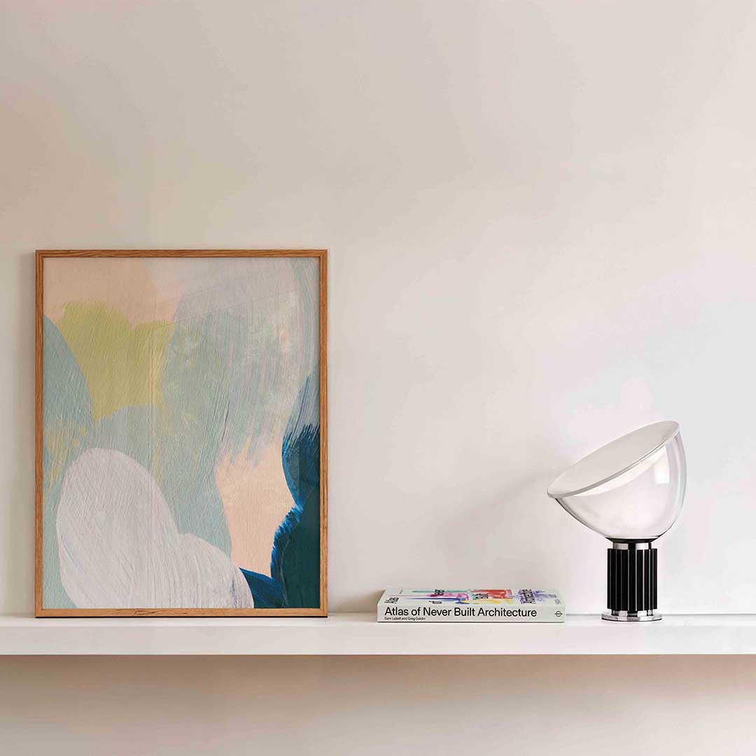 Abstracte penseelstreken Poster
