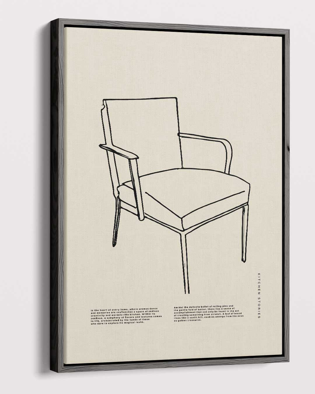 Tijdloze Elegantie Stoel Kunstwerk-canvas-dibond-plexiglas-wanddecoratie-WallArtistic