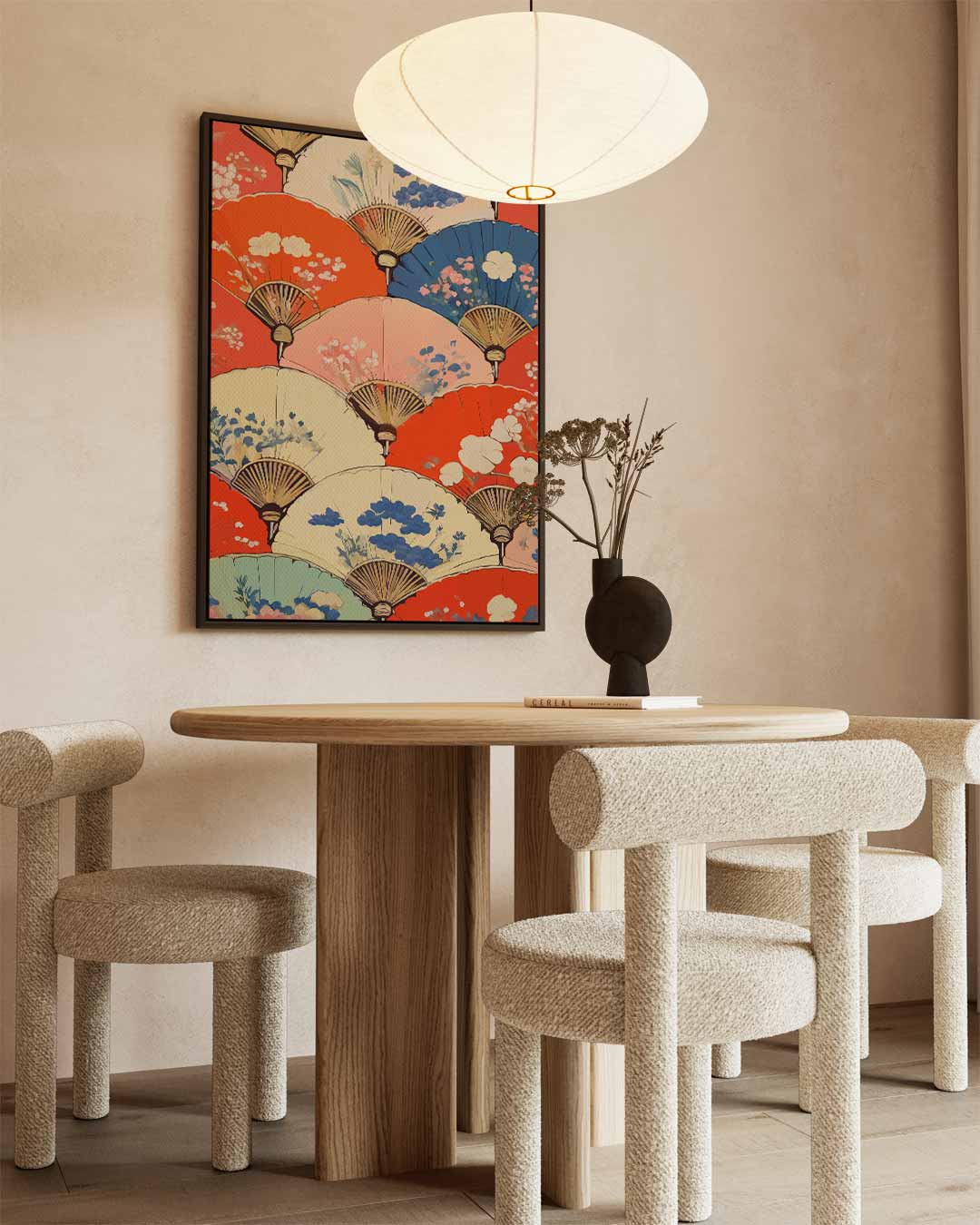 Kleurrijke Fan Fantasy Kunstwerk-canvas-dibond-plexiglas-wanddecoratie-WallArtistic