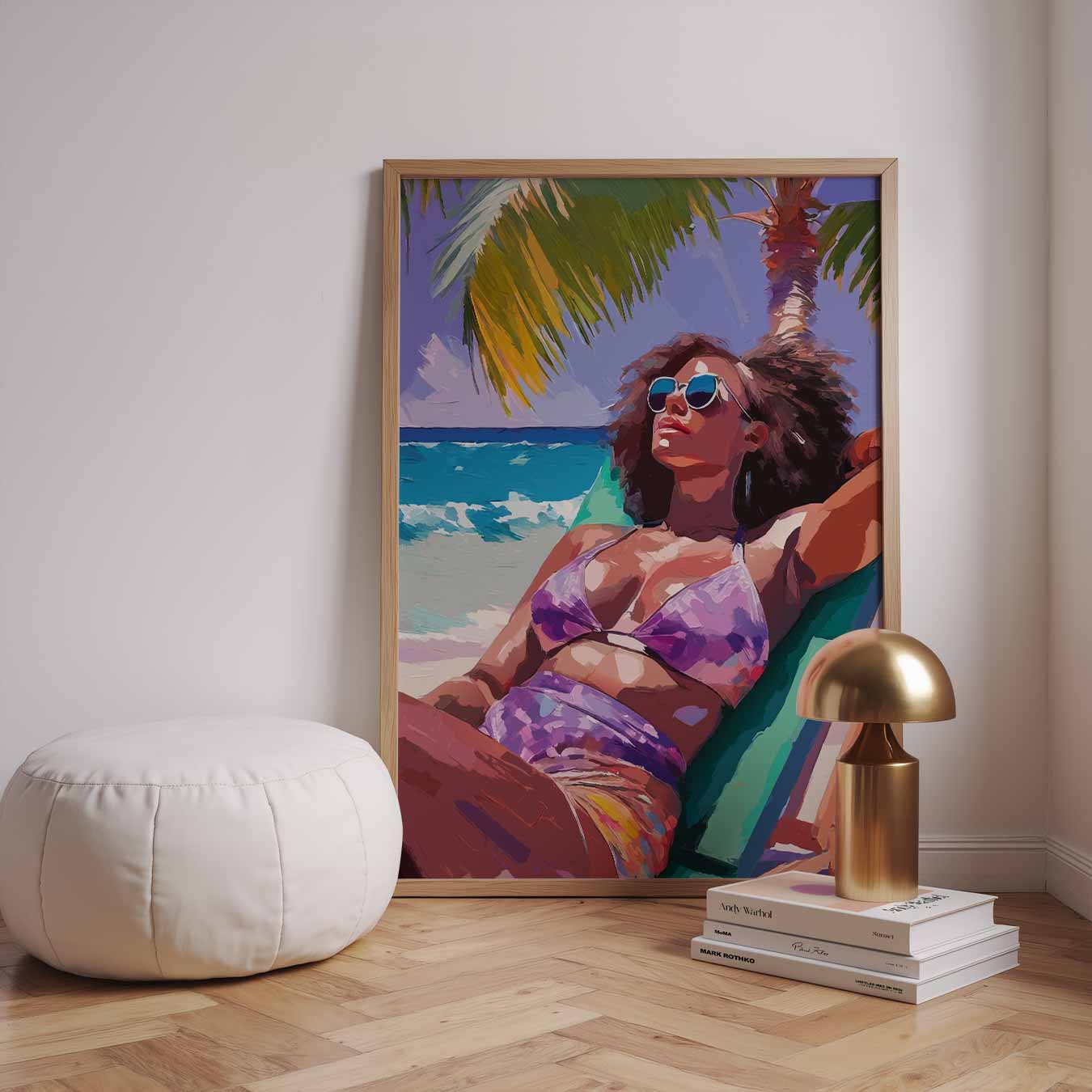 Zon, Zee en Zorgeloosheid Poster-WallArtistic