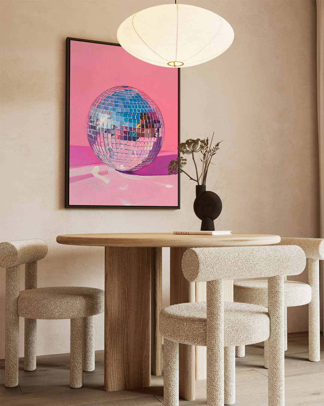 Disco Sfeer Bol Kunstwerk Kunstwerk-canvas-dibond-plexiglas-wanddecoratie-WallArtistic