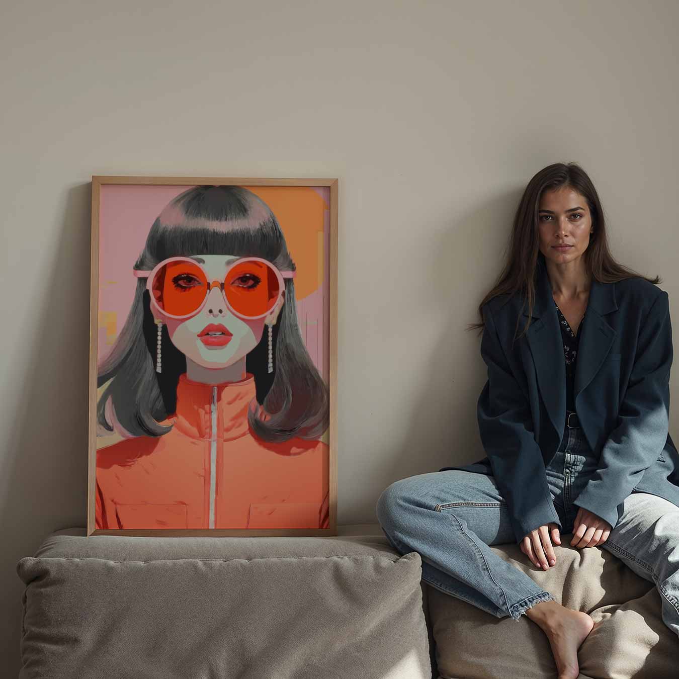 Stijlvolle Retro Fashion Poster