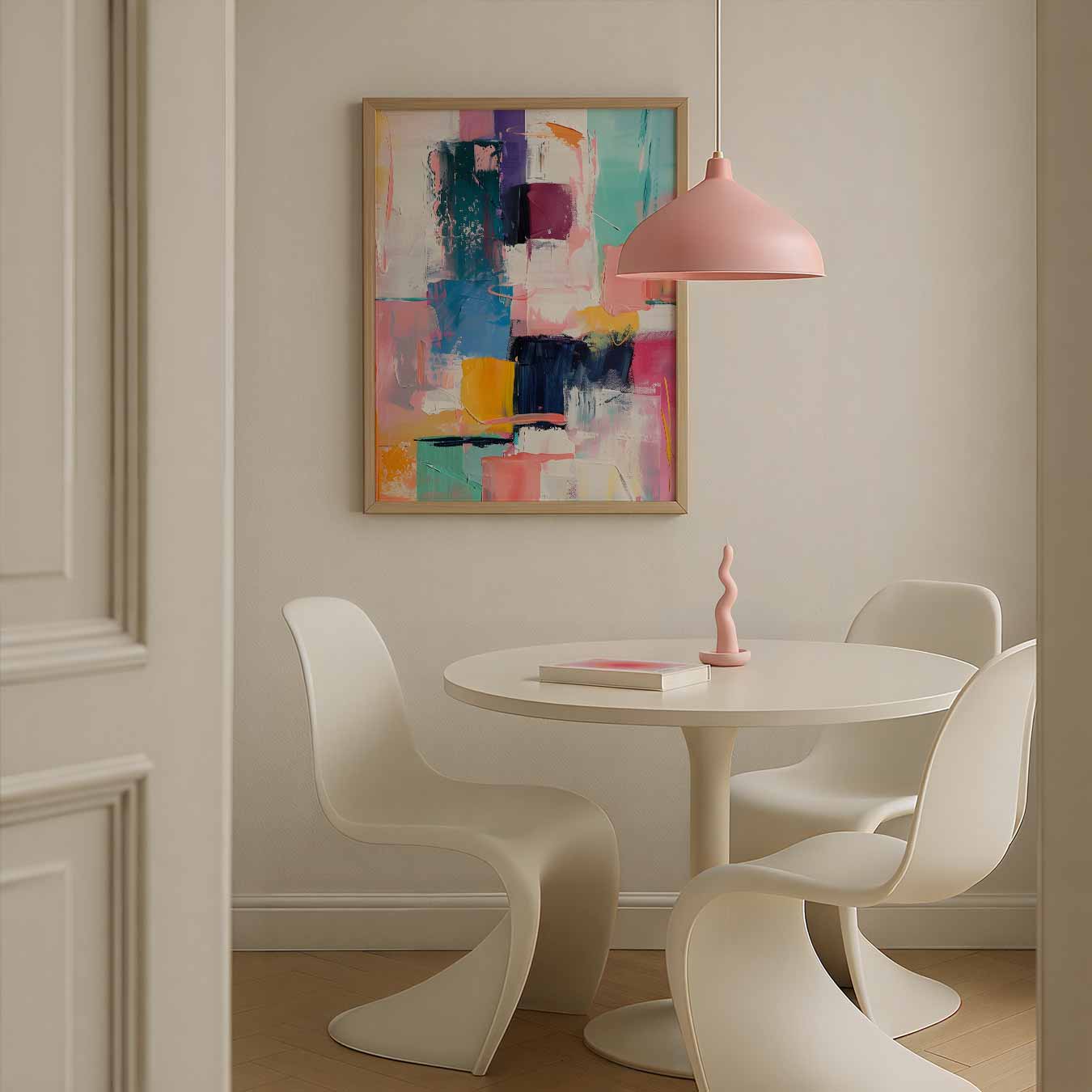 Abstracte Kleurenexplosie Poster