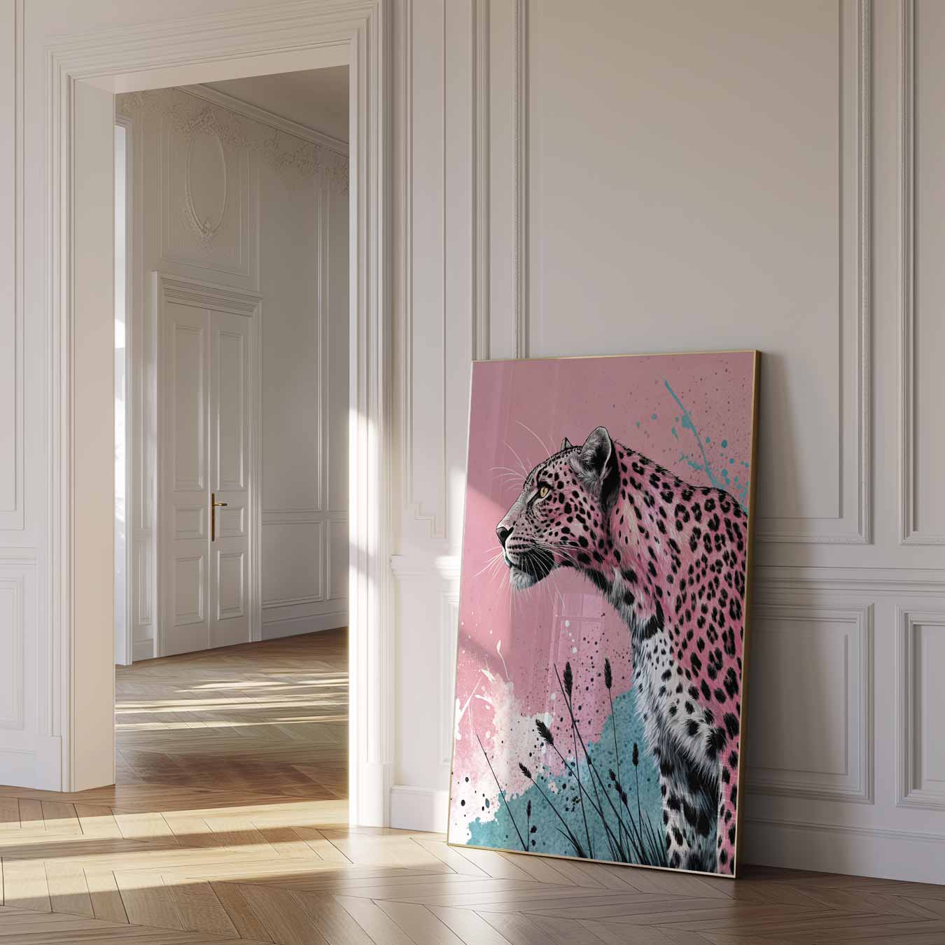 Stijlvolle Panterkunst Poster-WallArtistic