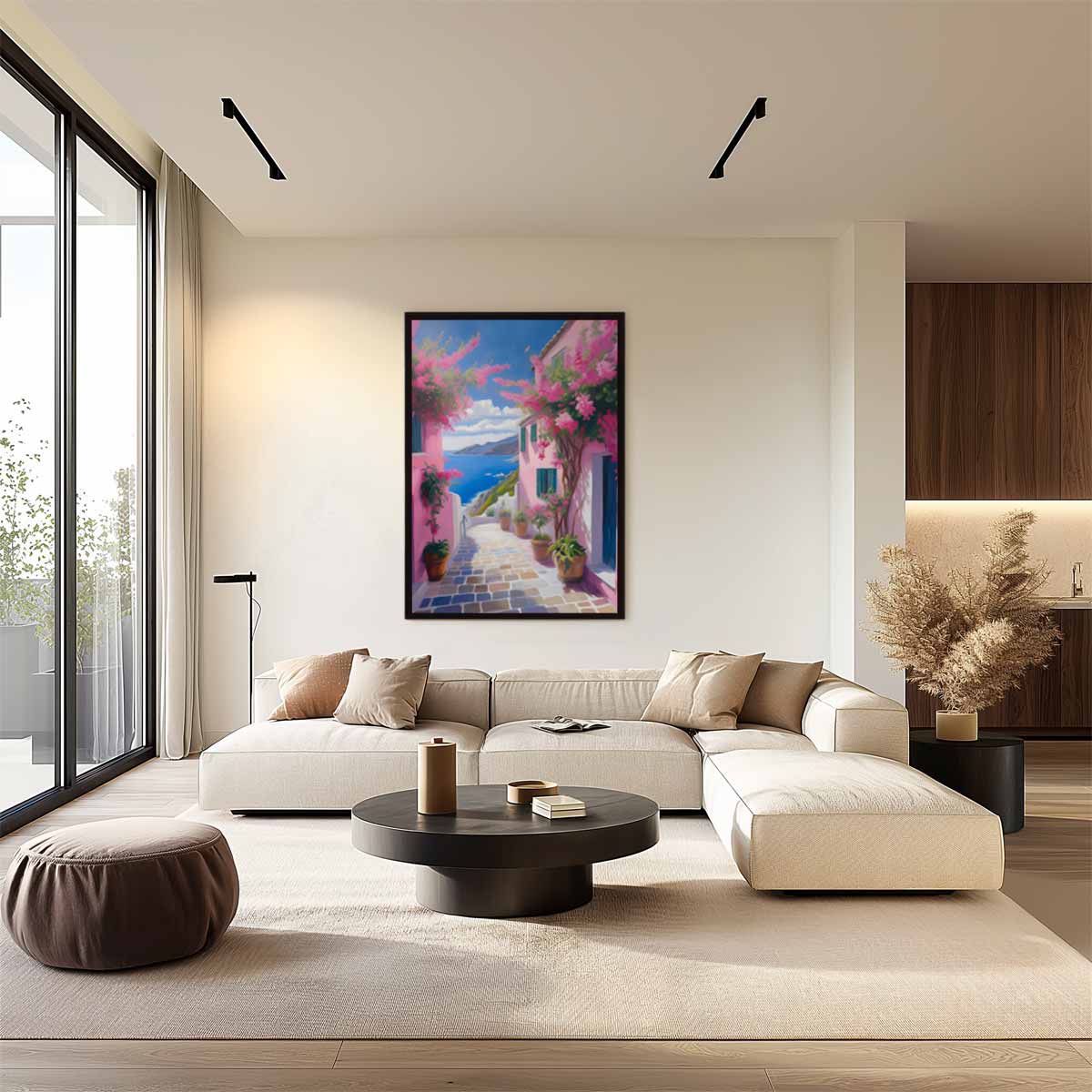 Mediterraans Paradijs Kunstwerk-canvas-dibond-plexiglas-wanddecoratie-WallArtistic