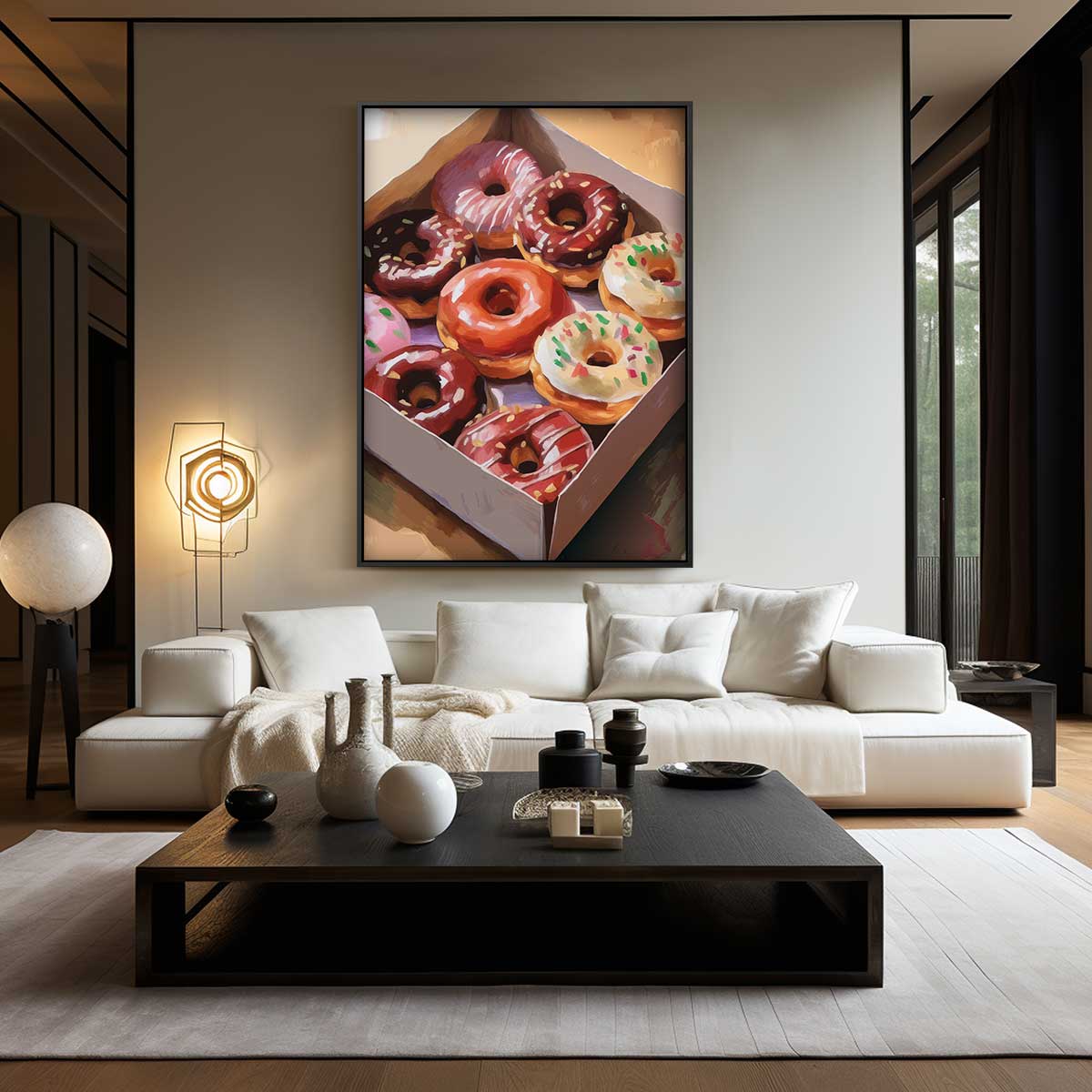 De Donut Droom Kunstwerk-canvas-dibond-plexiglas-wanddecoratie-WallArtistic