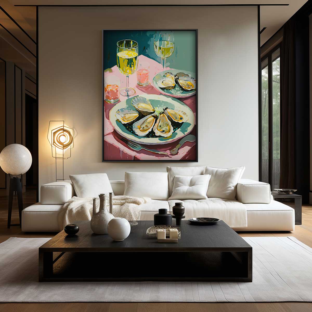 Zomerse Tafelschikking Kunstwerk-canvas-dibond-plexiglas-wanddecoratie-WallArtistic