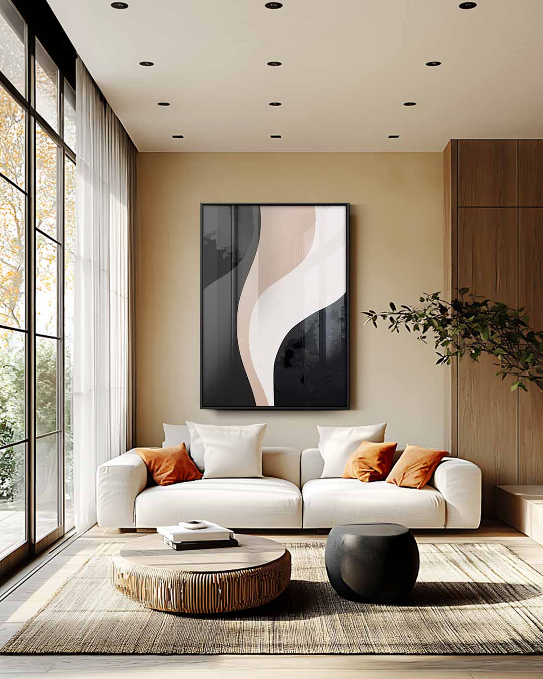 Abstracte Elegantie Kunstwerk-canvas-dibond-plexiglas-wanddecoratie-WallArtistic