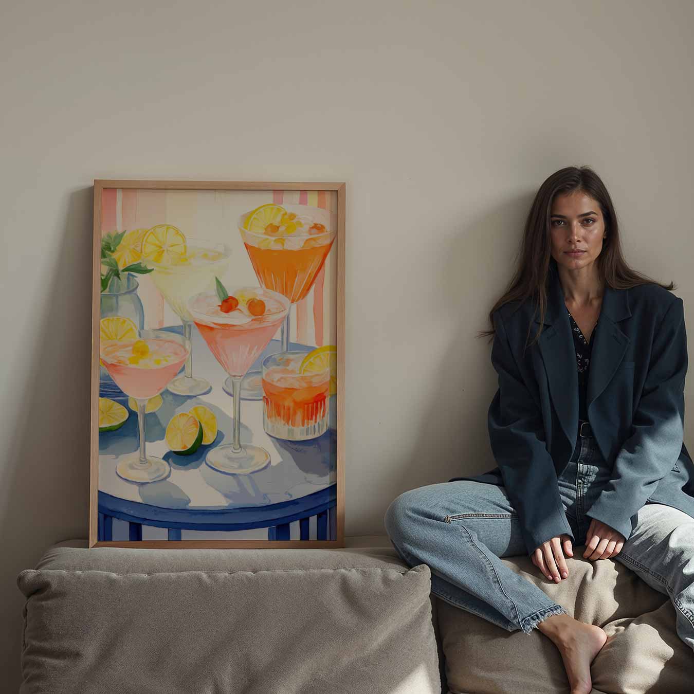 Zomerse Cocktails Poster-WallArtistic