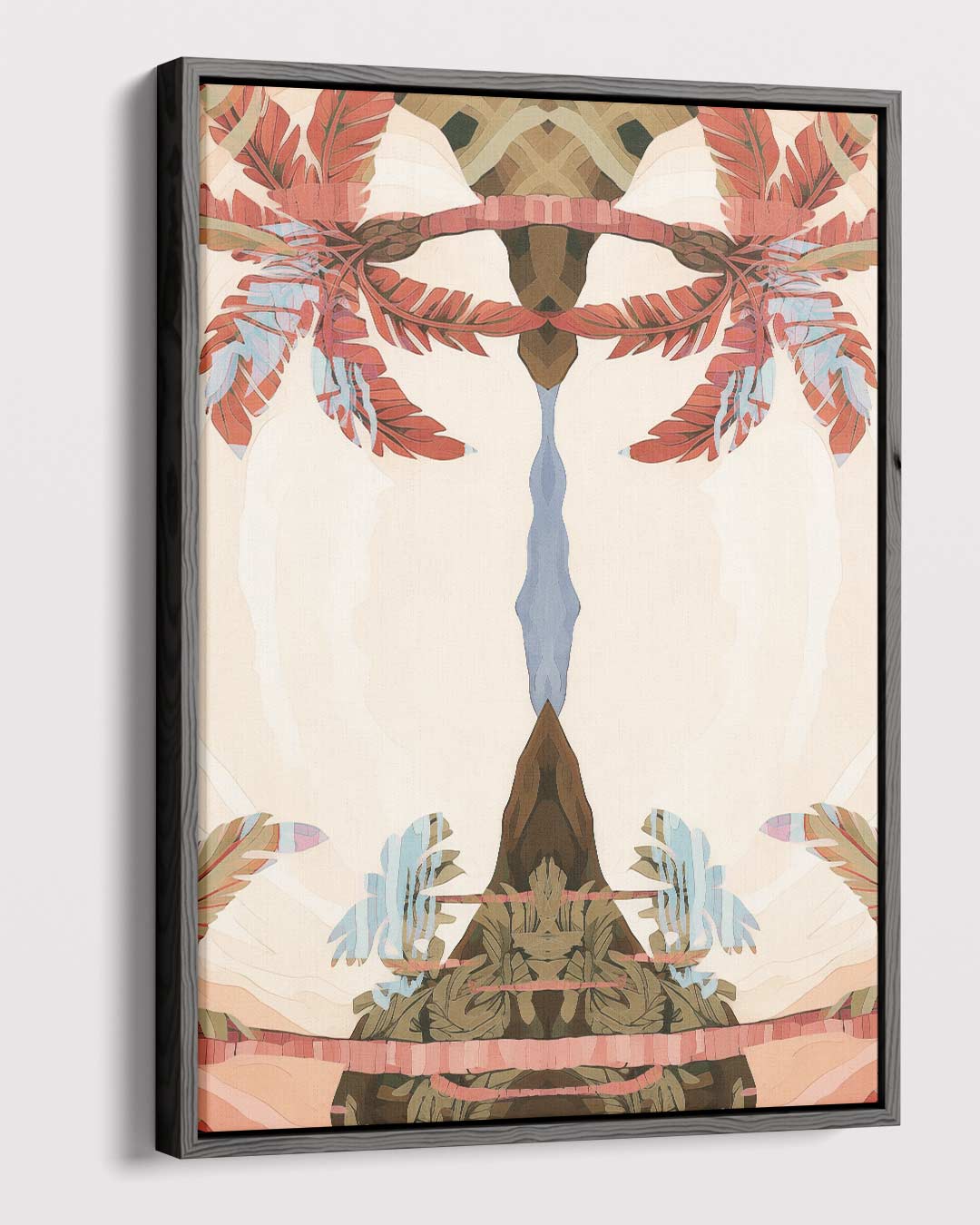 Tropische Oase Illusie Kunstwerk-canvas-dibond-plexiglas-wanddecoratie-WallArtistic