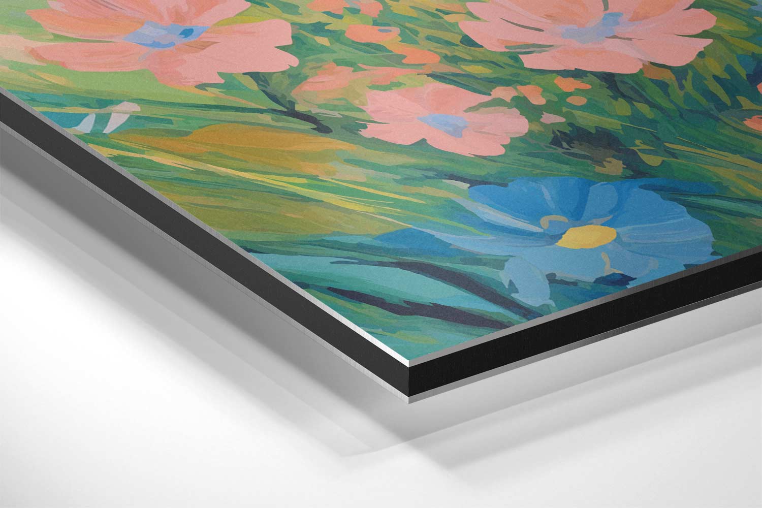 Zomerse Bloemenweide Kunstwerk-canvas-dibond-plexiglas-wanddecoratie-WallArtistic