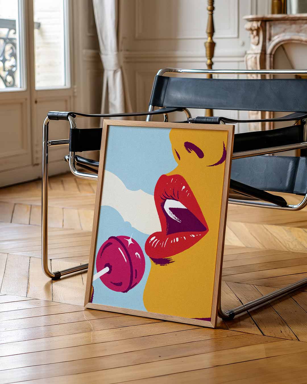 Verleidelijke Lolly Vrouw Poster