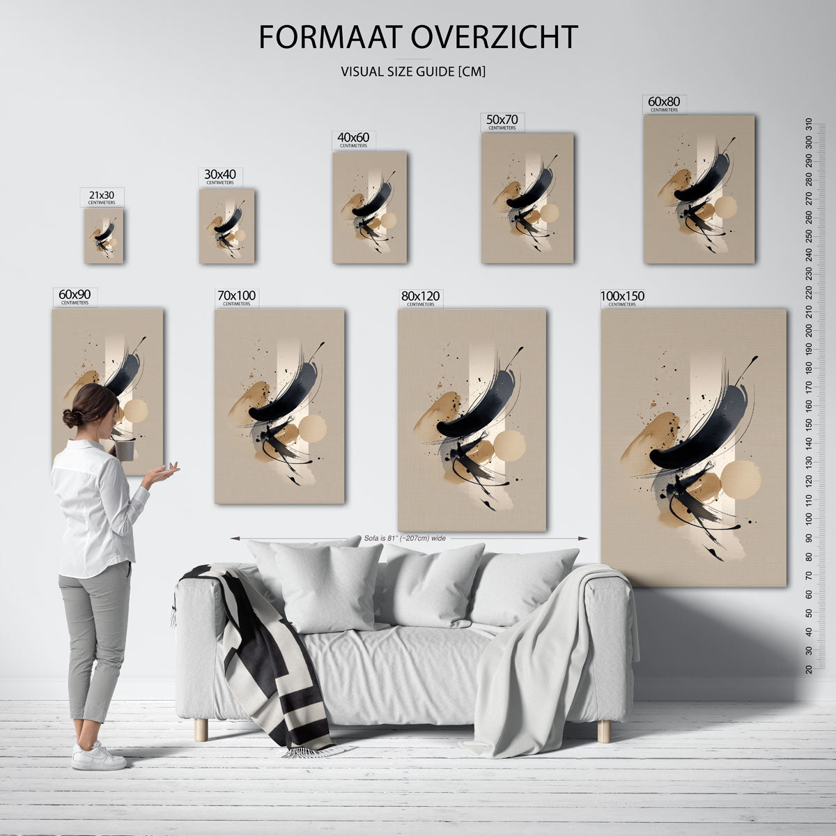 Abstracte vormen Poster