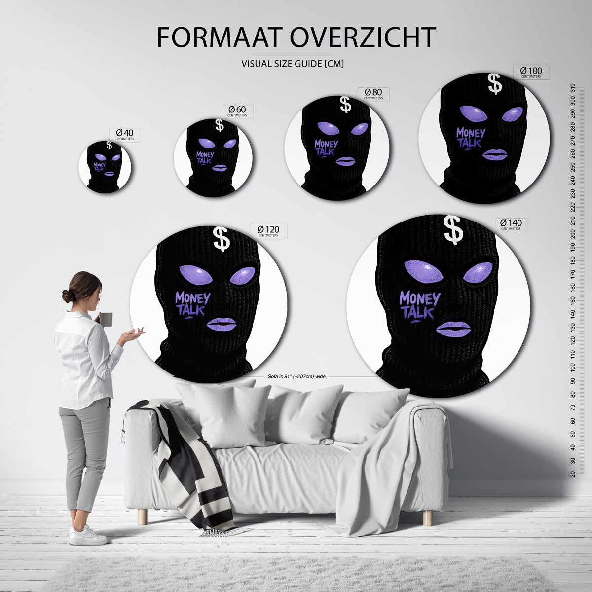 Zwarte bivakmuts Muurcirkel