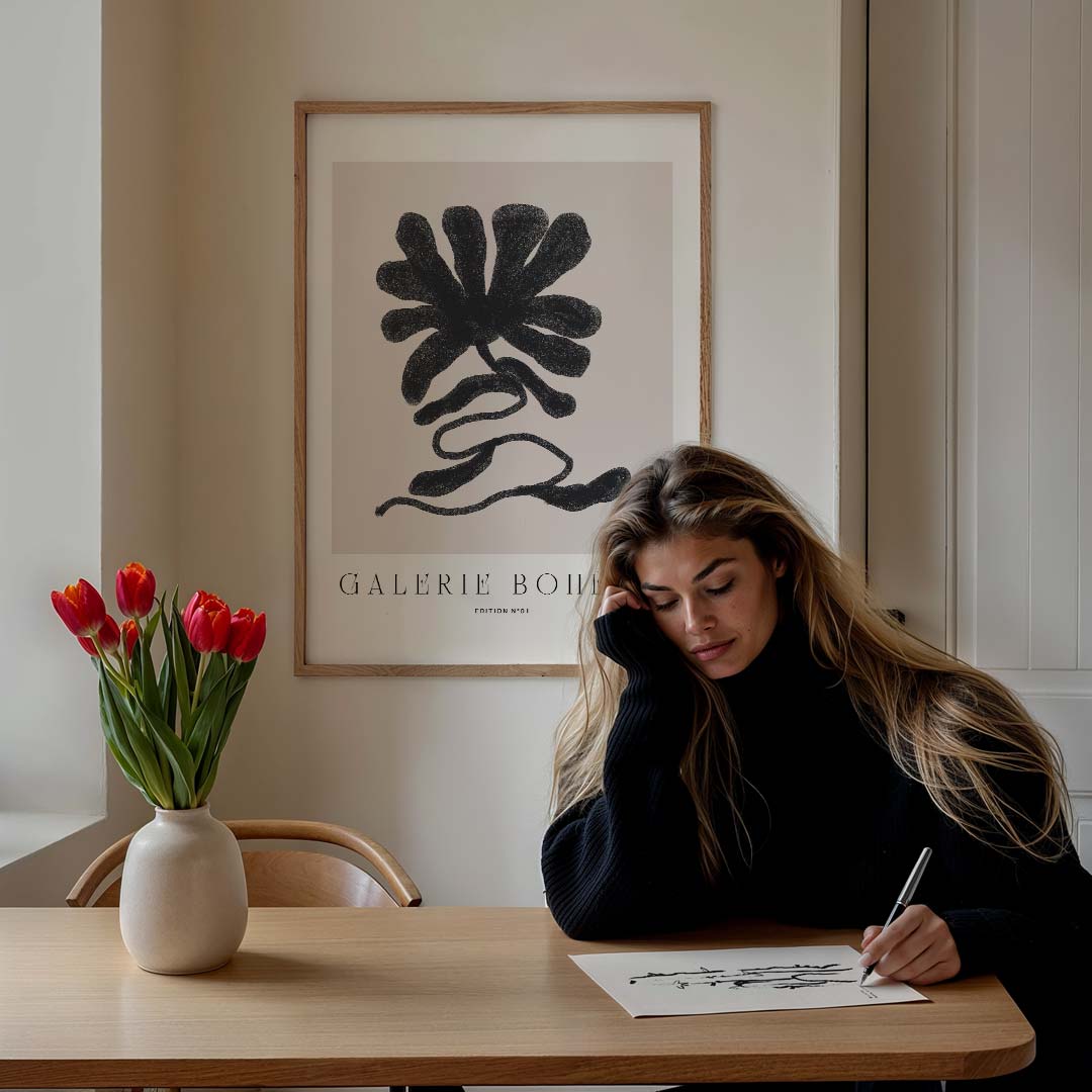 Elegant Organisch Kunstwerk Poster-WallArtistic