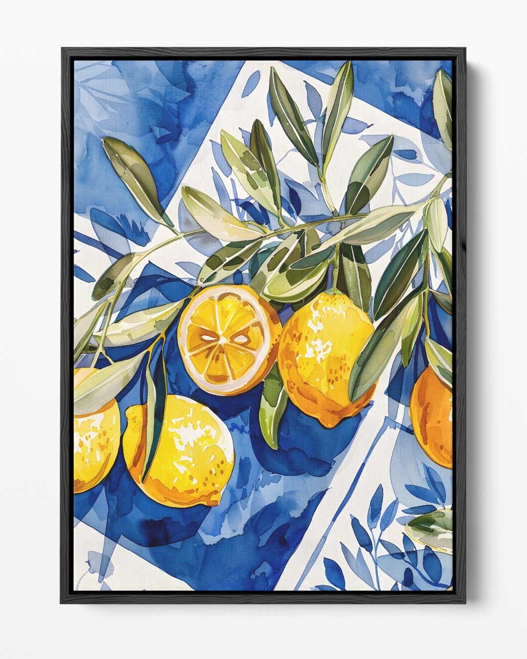 Zomerse Citroenpracht Kunstwerk-canvas-dibond-plexiglas-wanddecoratie-WallArtistic