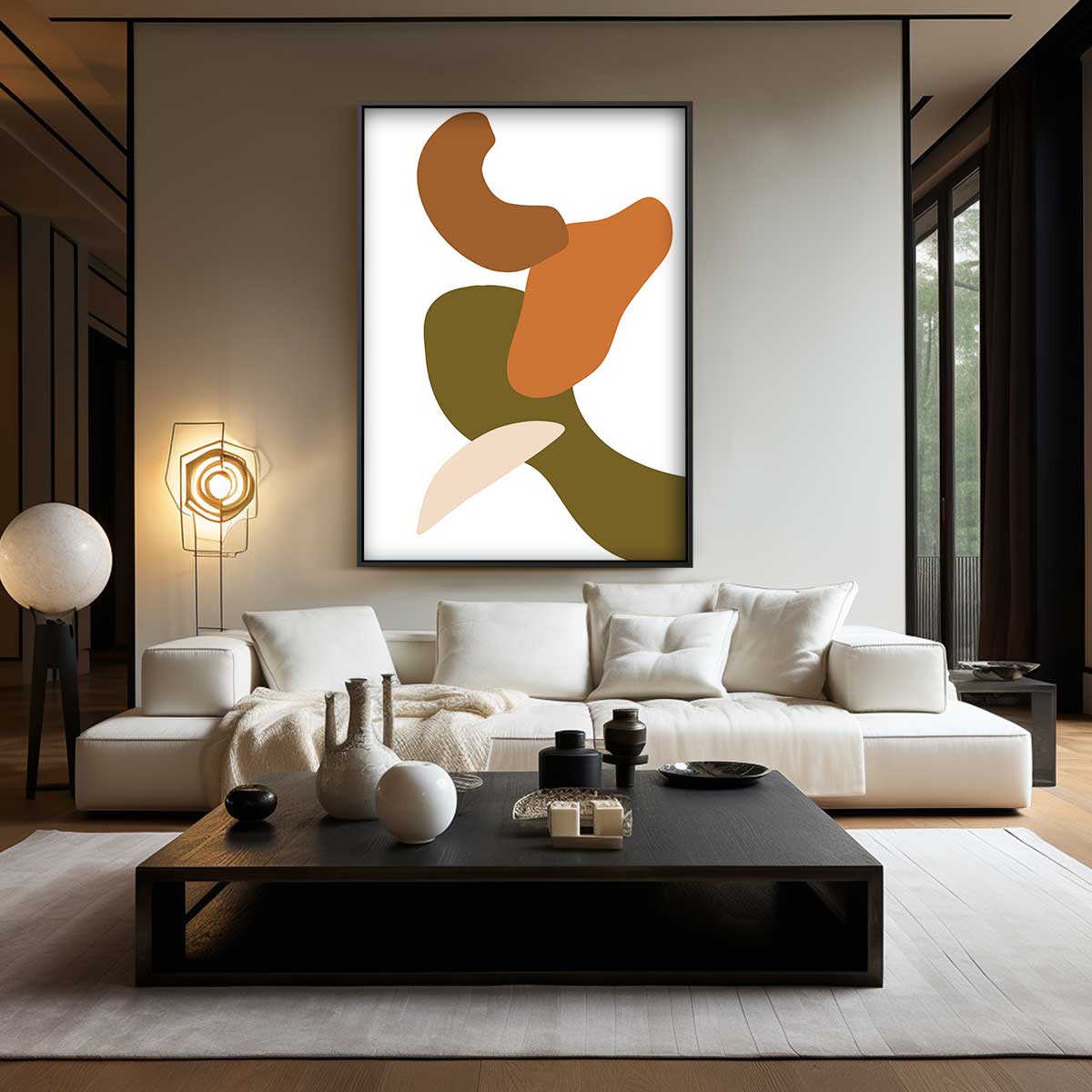 Aards Abstract Kunstwerk-canvas-dibond-plexiglas-wanddecoratie-WallArtistic