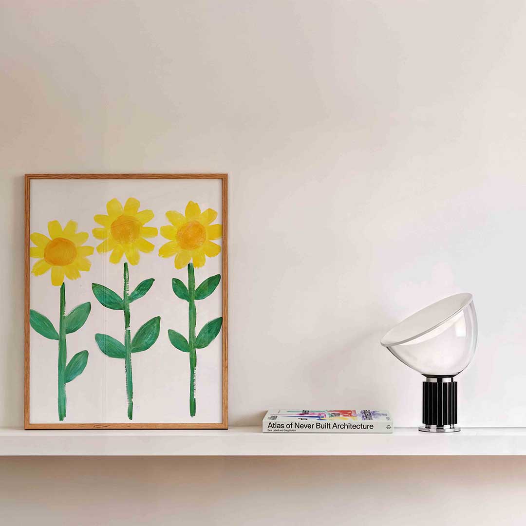 Drie zonnebloemen Poster