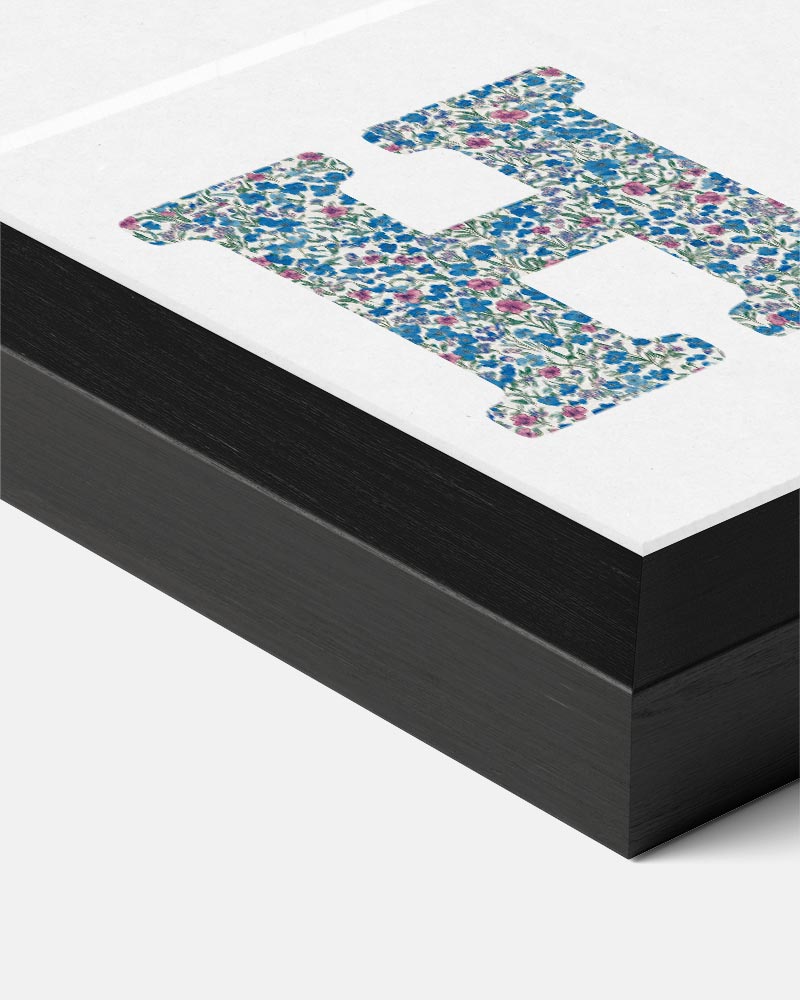 Bloemen Initialen Poster