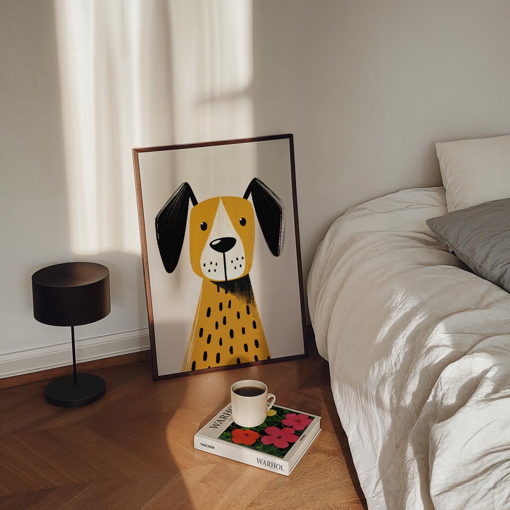 Schattige Hond Illustratie Poster