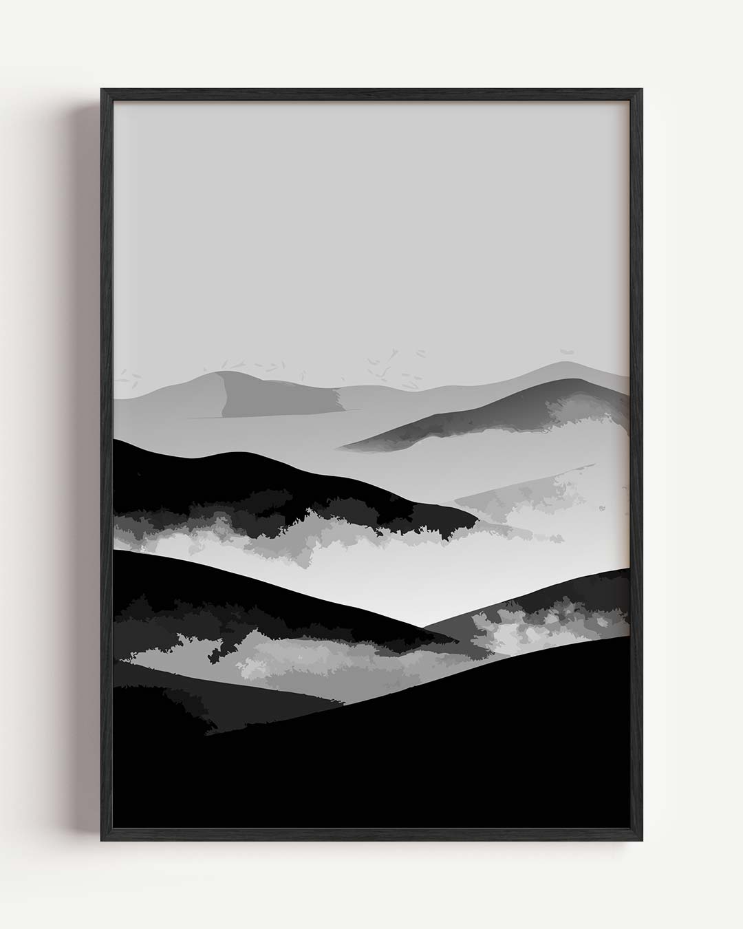 Rustieke Berglandschap Poster-WallArtistic