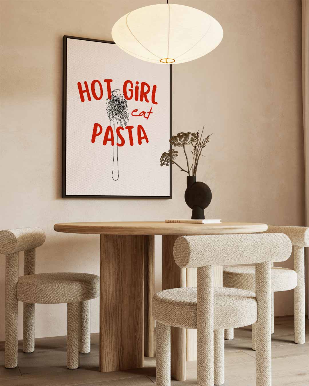 Pasta Liefde Poster Kunstwerk-canvas-dibond-plexiglas-wanddecoratie-WallArtistic