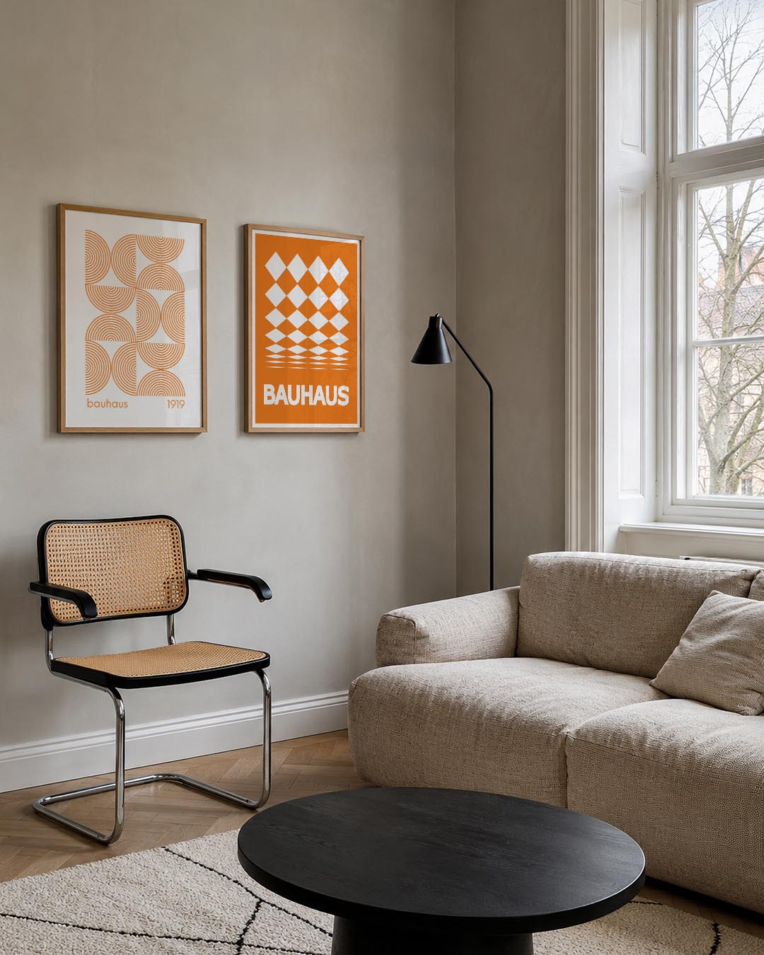 Cirkelritme en lijnen Posterset