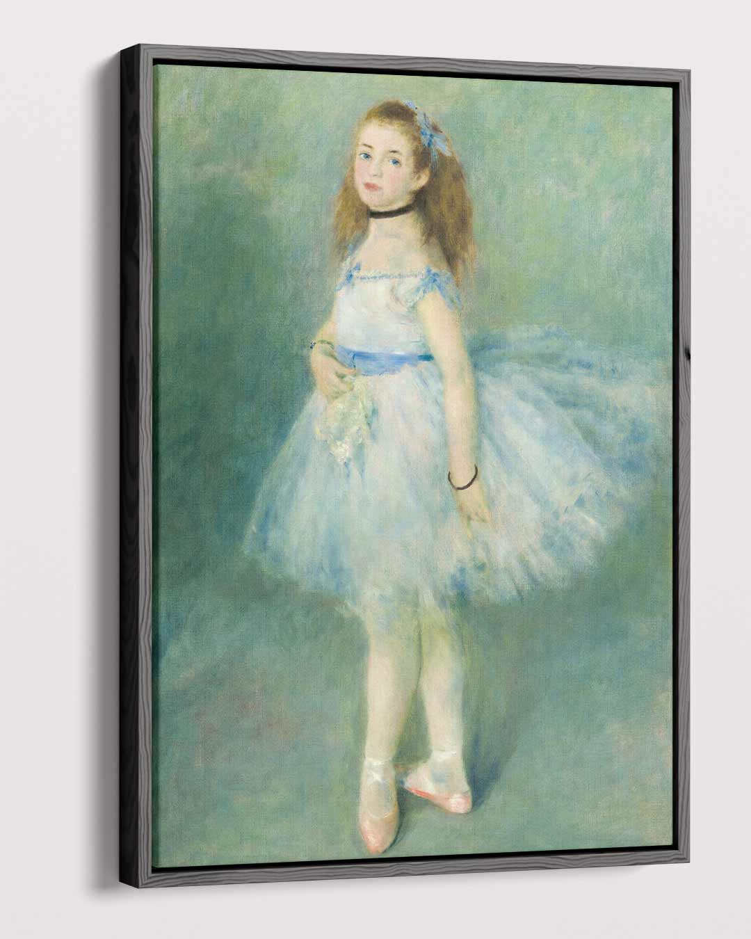 Kleine danseres in blauw Kunstwerk-canvas-dibond-plexiglas-wanddecoratie-WallArtistic