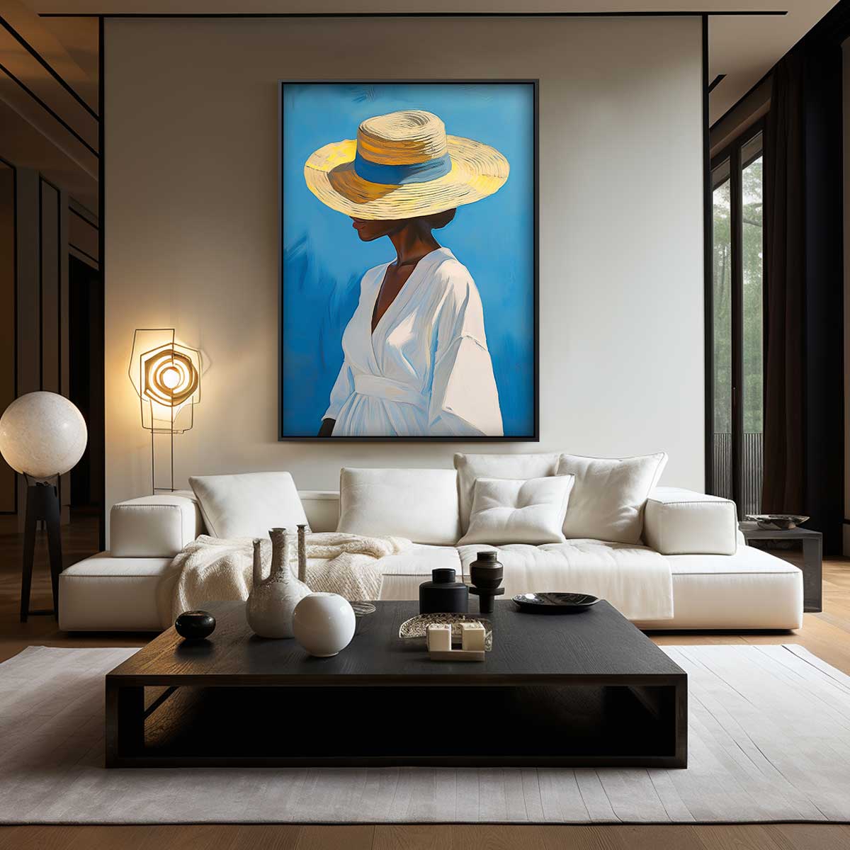Zomer Glimlach Kunstwerk-canvas-dibond-plexiglas-wanddecoratie-WallArtistic