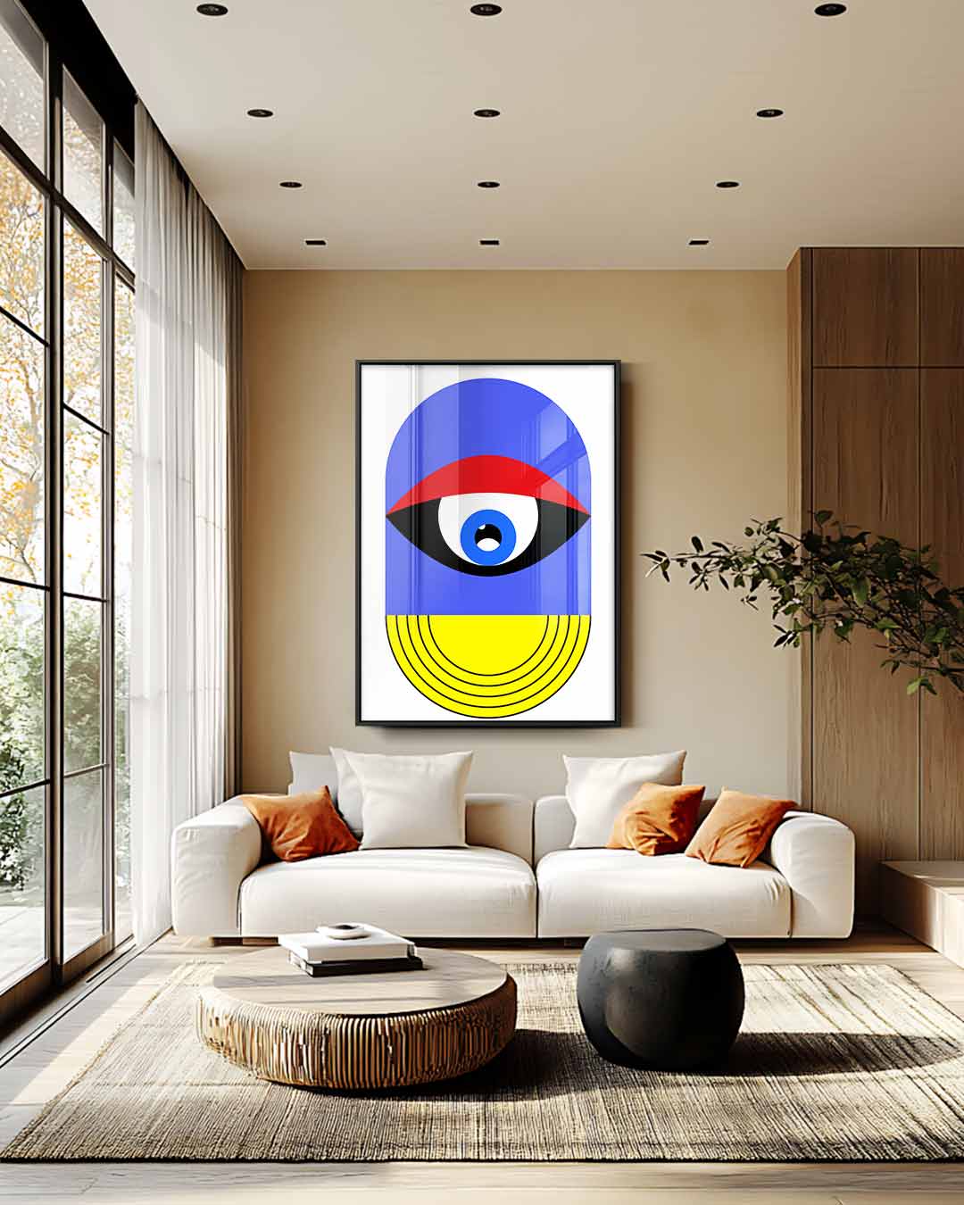 Kleurrijk Oog Schilderij Kunstwerk