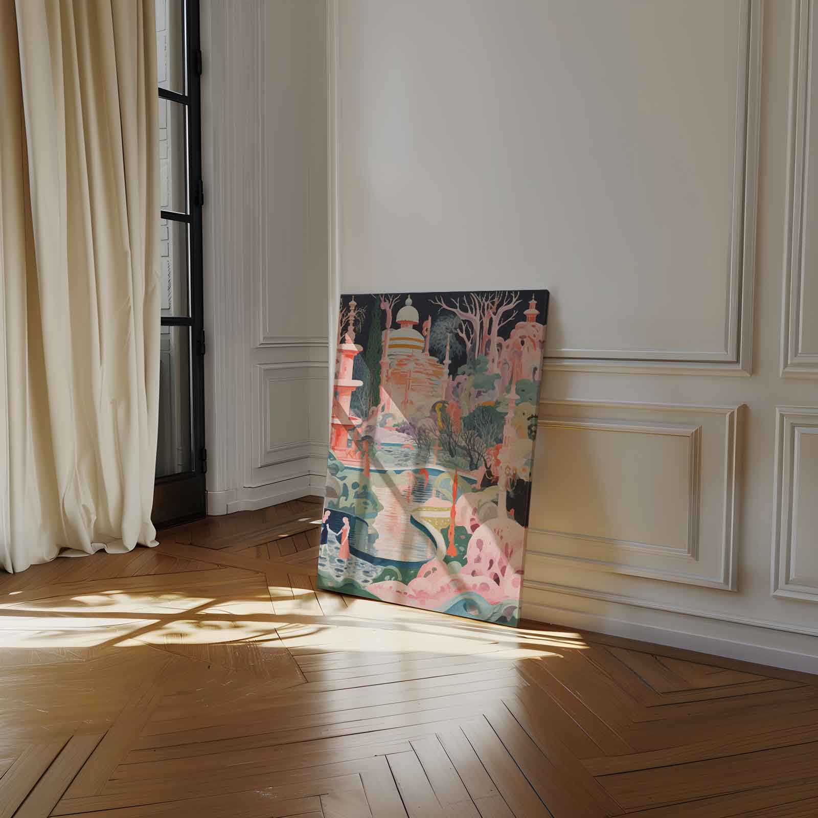 Droomachtig Fantasielandschap Kunstwerk-canvas-dibond-plexiglas-wanddecoratie-WallArtistic