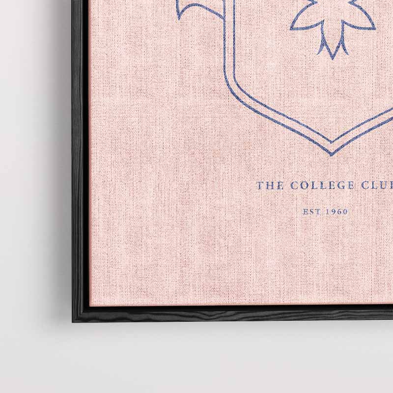 Elegante College Club Wapenschild Poster