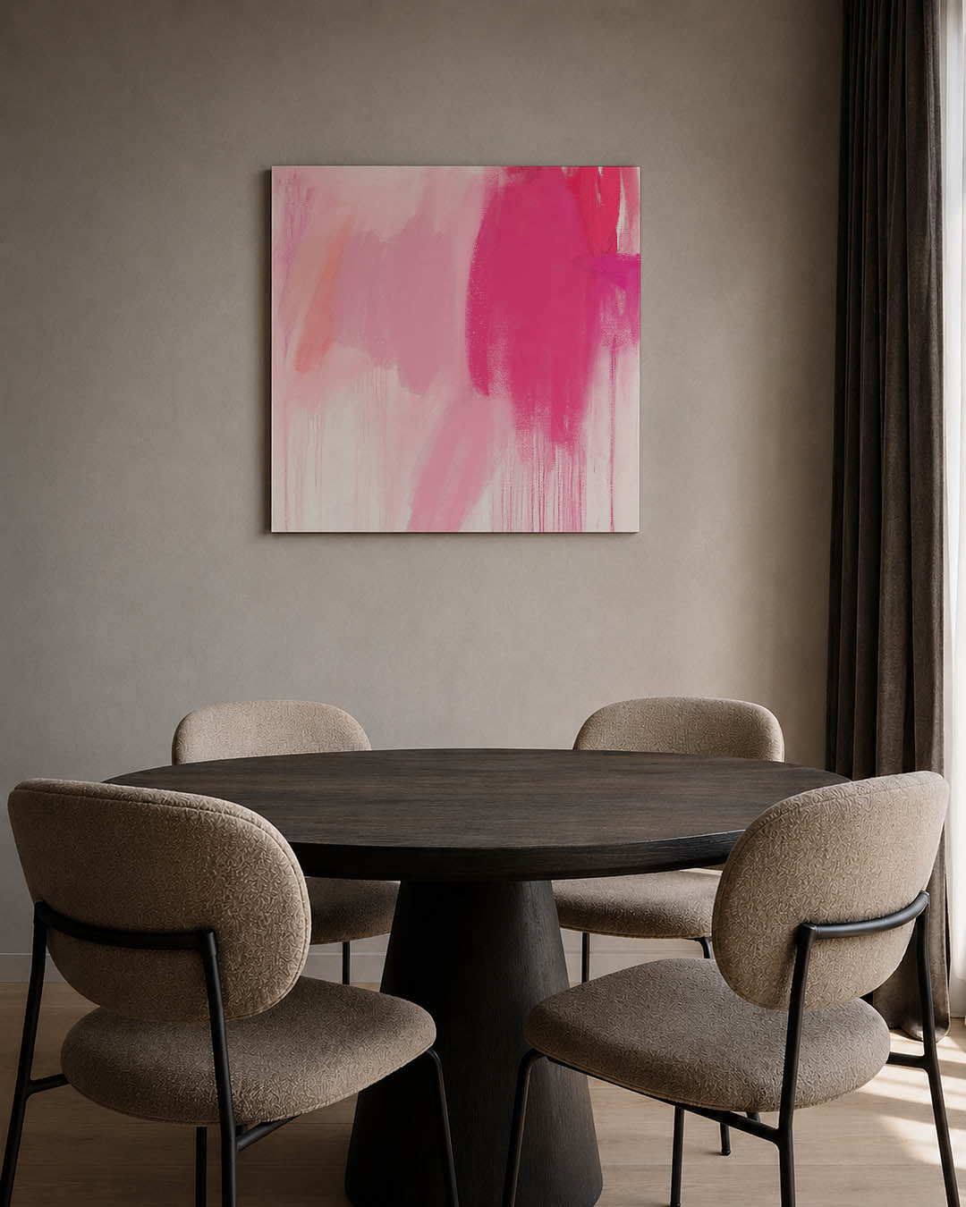 Vloeiende kleurencompositie Kunstwerk