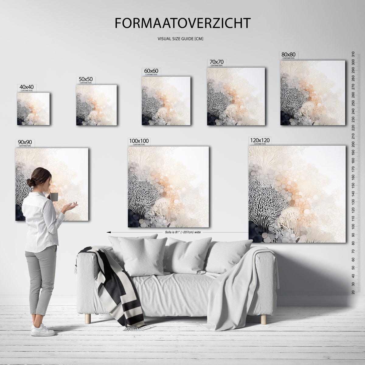 Abstracte vormen Poster