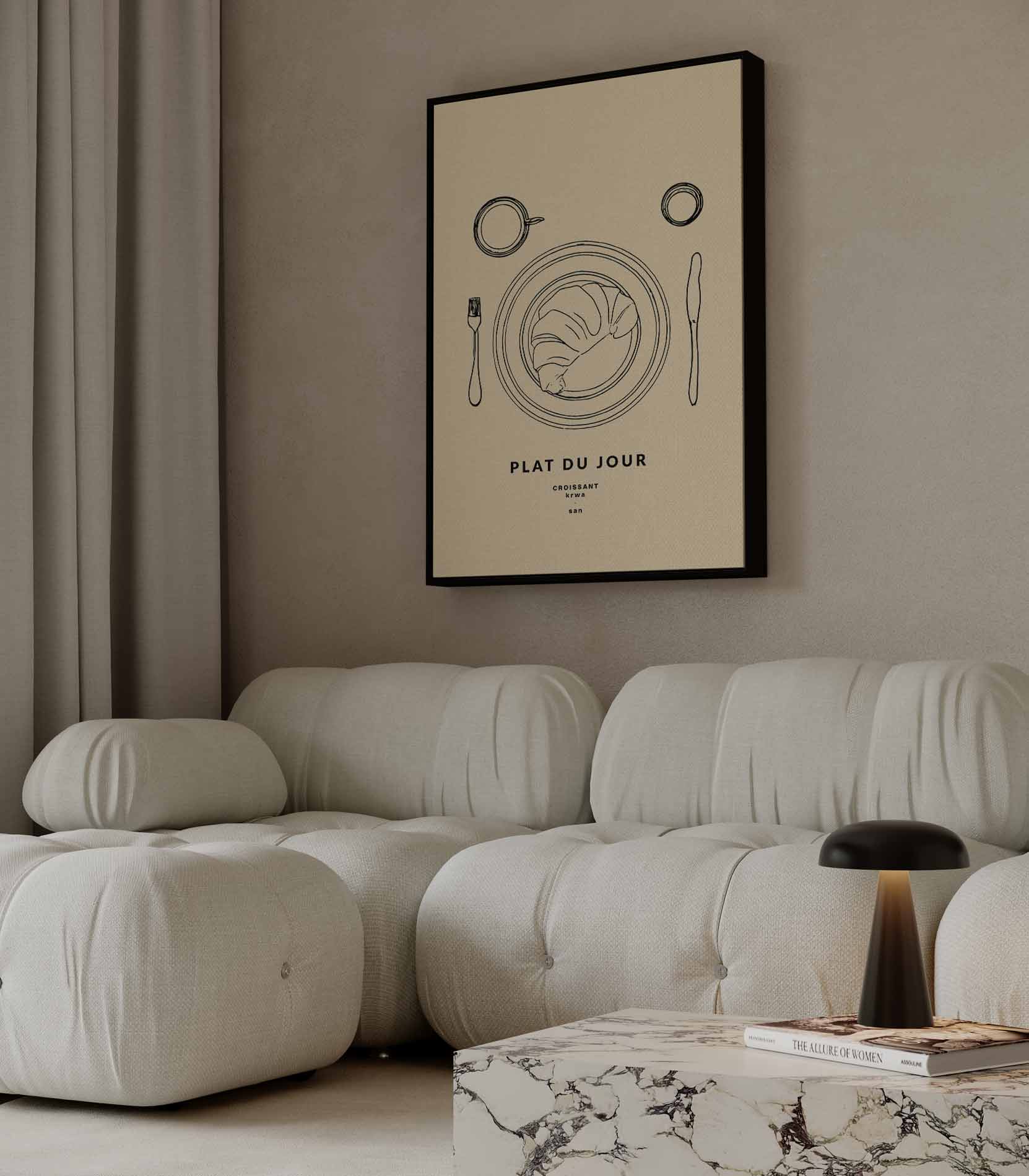 Croissant Plat du Jour Poster