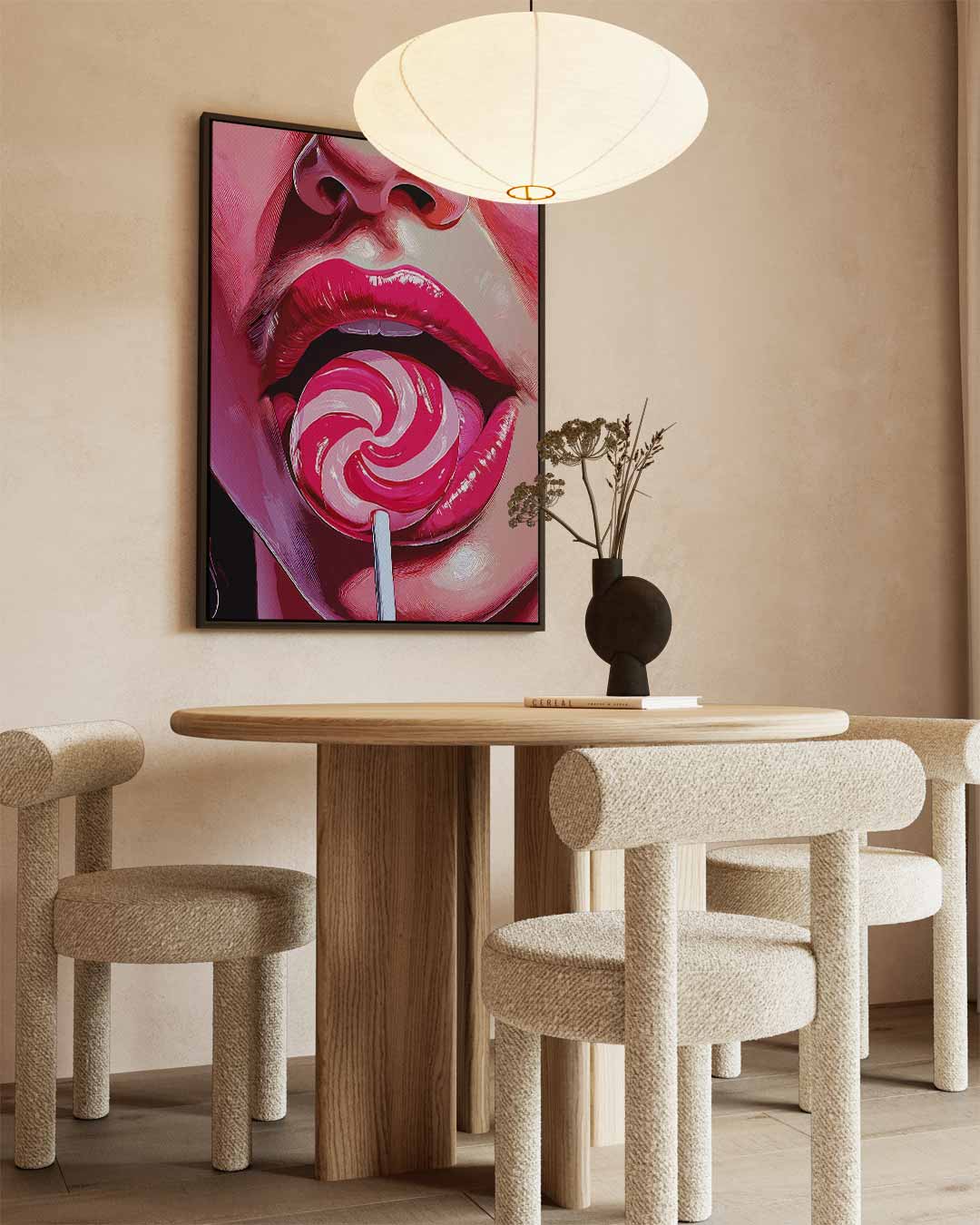 Verleidelijke Lolipop Kunstwerk-canvas-dibond-plexiglas-wanddecoratie-WallArtistic