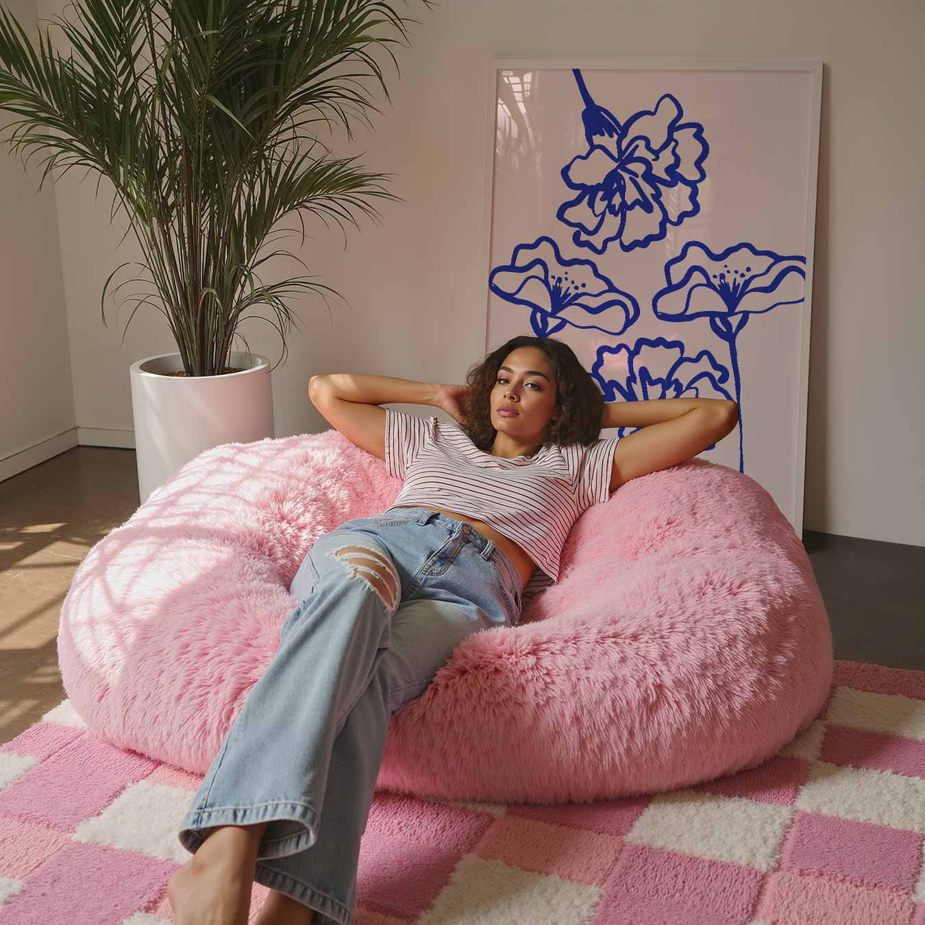 Moderne Bloemenpracht Poster-WallArtistic