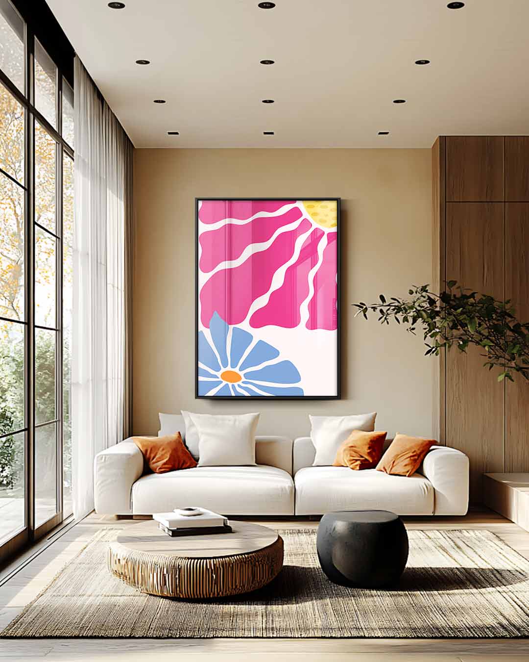 Bloemenpracht in Kleuren Kunstwerk-canvas-dibond-plexiglas-wanddecoratie-WallArtistic