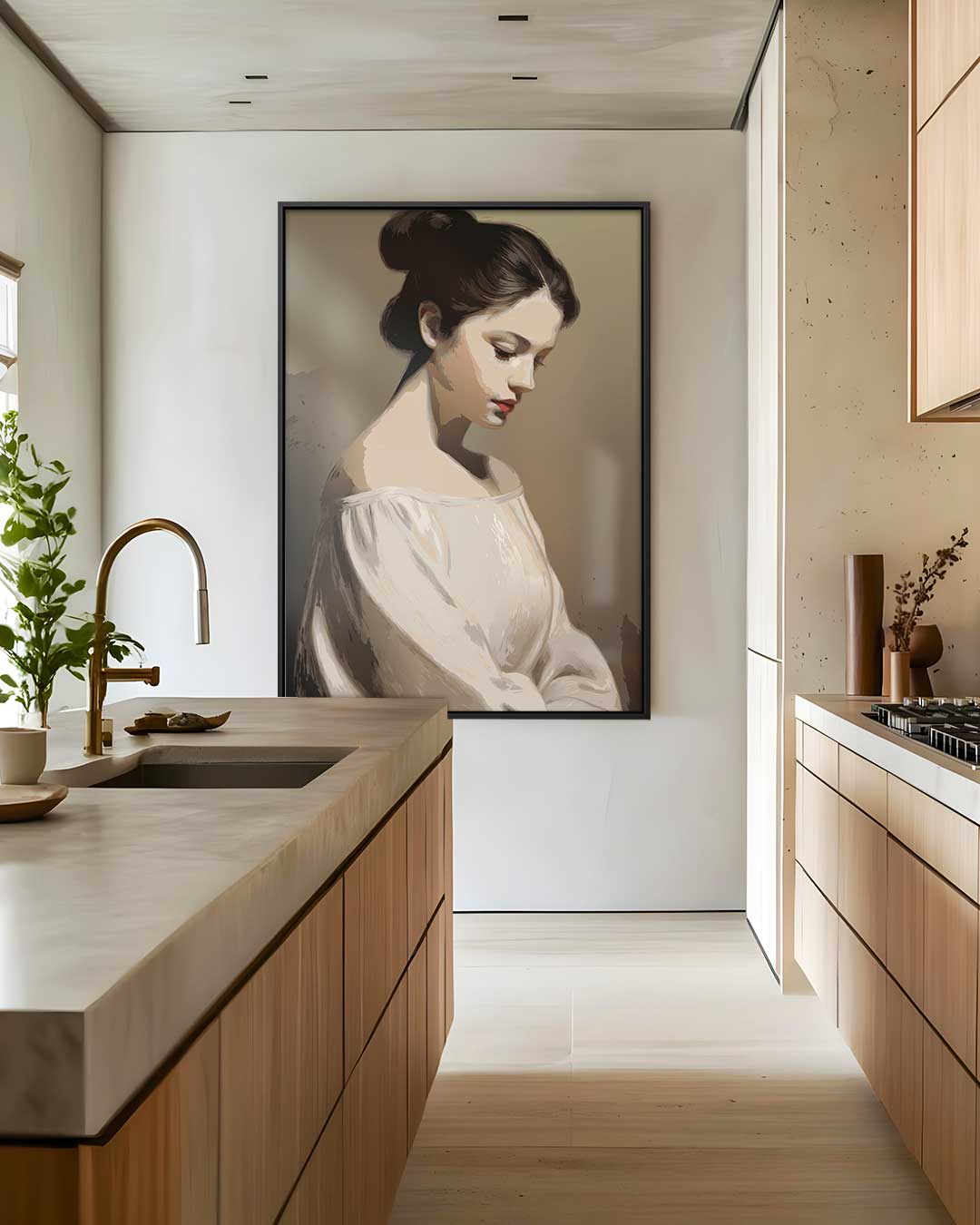 Elegante Dromerigheid Kunstwerk-canvas-dibond-plexiglas-wanddecoratie-WallArtistic