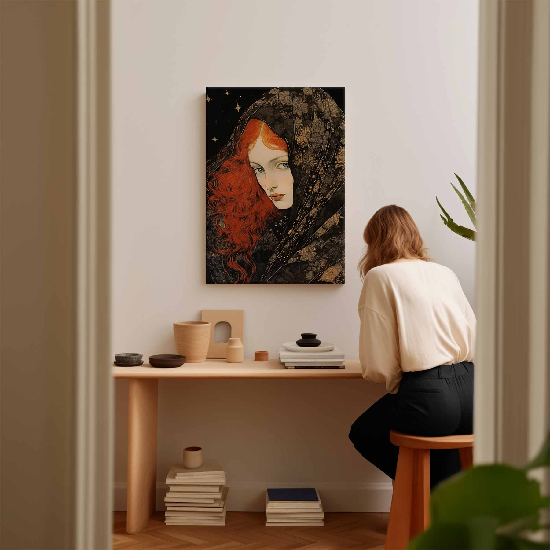 Sterrennacht Mysterie Kunstwerk-canvas-dibond-plexiglas-wanddecoratie-WallArtistic
