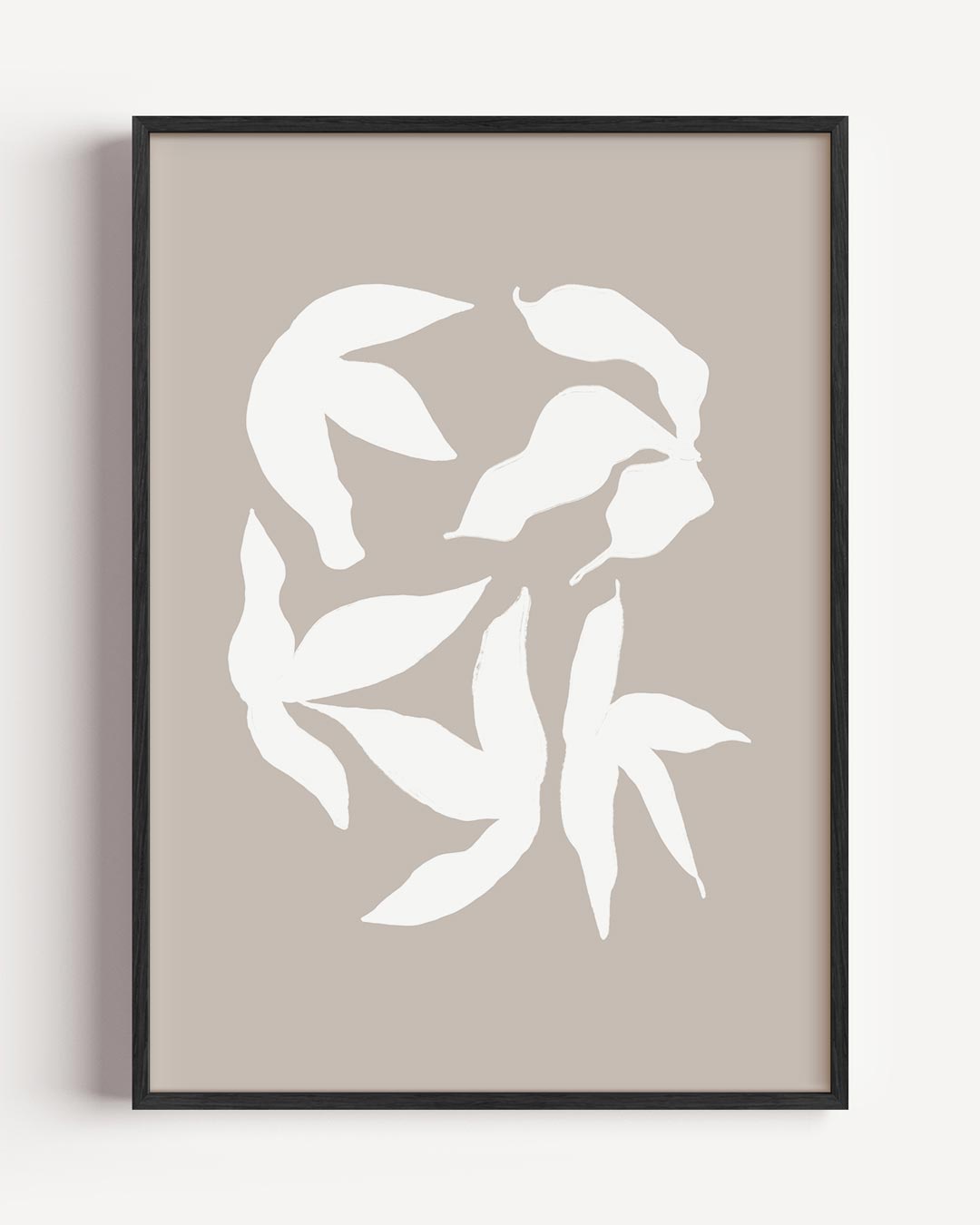 Elegante Bladeren Wanddecoratie Poster-WallArtistic